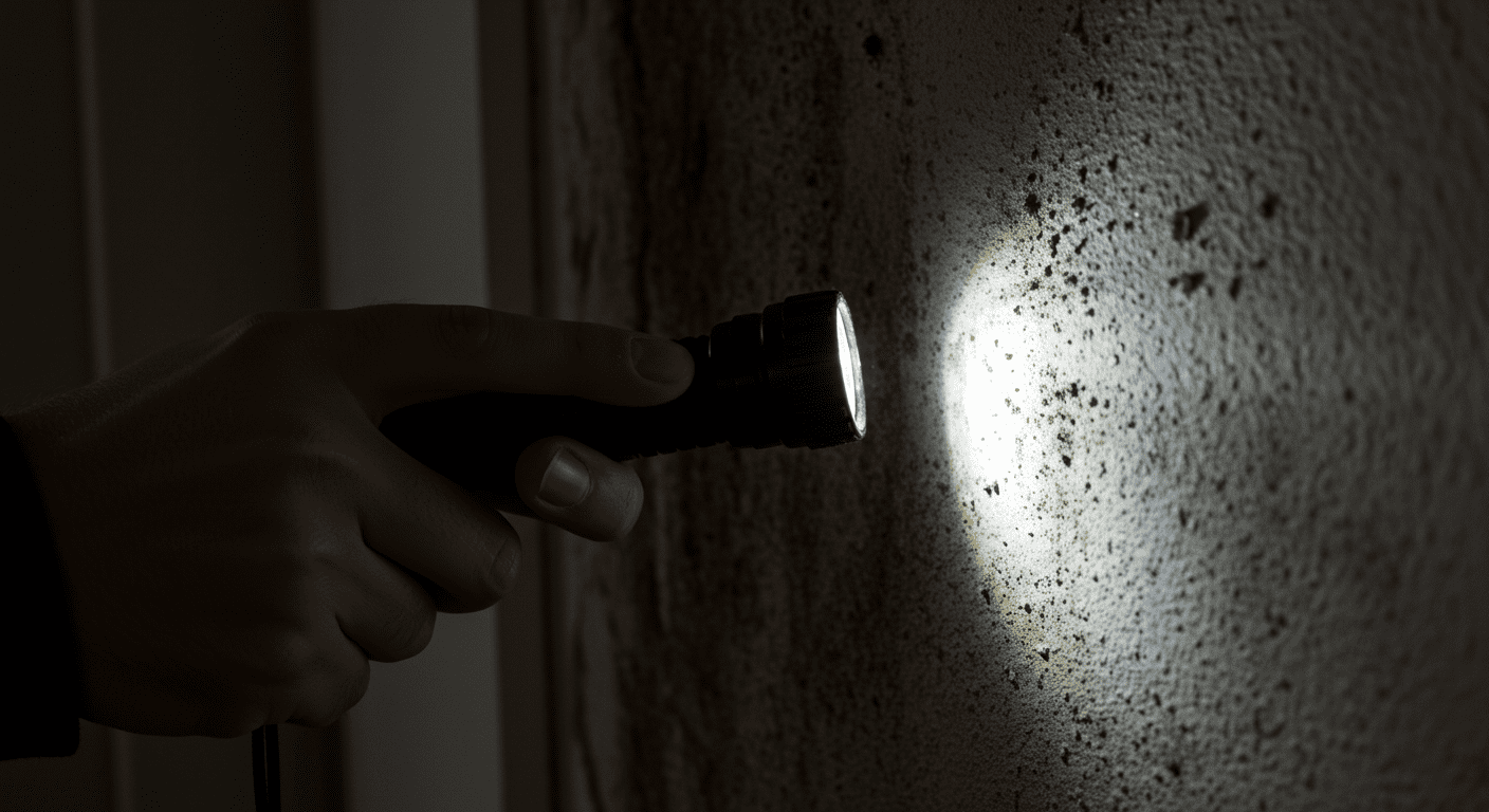 Homeowner Inspecting for Mold